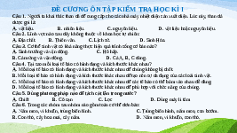Giáo án điện tử Khoa học tự nhiên 6 Chân trời sáng tạo : Ôn tập học kì I