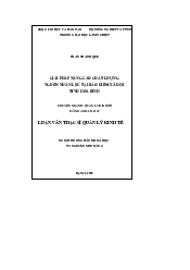 Luận văn thạc sĩ quản lý kinh tế | Đại học Lâm Nghiệp
