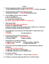 Trắc nghiệm Unit 1: Bài Tập Ôn Tập Thuốc và Dược Phẩm | Đại học Y dược thành phố Hồ Chí Minh