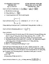 Đề chọn học sinh giỏi tỉnh Toán THCS năm 2024 – 2025 sở GD&ĐT Phú Yên
