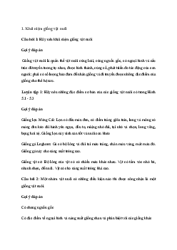 Giải Công nghệ 11 Bài 5: Giống vật nuôi | Cánh diều