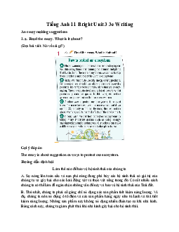 Giải Tiếng Anh 11 Unit 3 3e Writing | Bright