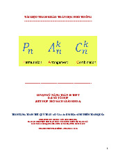 Luyện kỹ năng Toán 10 THPT chủ đề đại số tổ hợp