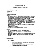 Báo cáo Độc tố nấm mốc Mycotoxin môn An toàn thực phẩm | Trường Đại học Bách Khoa Hà Nội