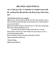 Đề cương môn lịch sử Đảng  -Trường Đại học công đoàn