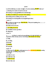 TOP câu hỏi trắc nghiệm chap 1 Marketing Concepts Review and Key Insights | Môn Marketing căn bản - Đại học Thái Bình Dương