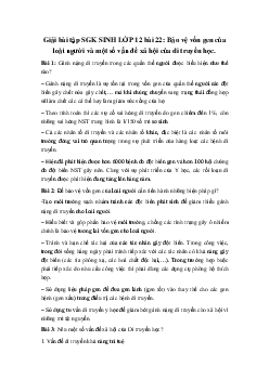 Giải bài tập SGK Sinh học lớp 12 bài 22: Bảo vệ vốn gen của loài người và một số vấn đề xã hội của di truyền học