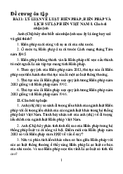 Đề cương ôn tập môn luật doanh nghiệp