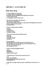 Chương 7 Luật dân sự môn Pháp luật đại cương | Trường đại học Mở Hà Nội