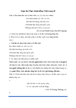 Soạn bài: Thực hành tiếng Việt trang 45 Ngữ Văn 8 | Kết nối tri thức