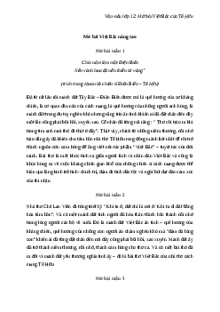 TOP 105 mở bài về bài thơ Việt Bắc hay nhất | Văn mẫu lớp 12