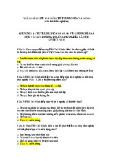 Đề cương môn Tư tưởng Hồ chí minh - Trường Đại học lao động -  xã hội