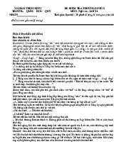 Đề kiểm tra thường xuyên Con chó xấu xí (Kim Lân) | Ngữ Văn 11