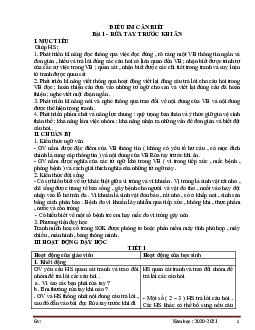 Bài 4: Điều em cần biết| Giáo án Tiếng Việt 1 | Kết nối tri thức với cuộc sống (Cả năm)