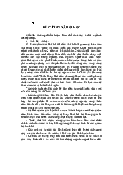 Đề cương xã hội học | Trường Đại học Sư phạm Hà Nội