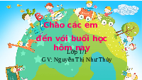 Giáo án điện tử Tiếng việt 1 bài 1 Chân trời sáng tạo: Học vần: Ơ, ơ, dấu nặng