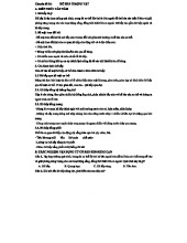 Chuyên đề 06: Hô Hấp Ở Động Vật - Kiến Thức Cơ Bản và Trắc Nghiệm