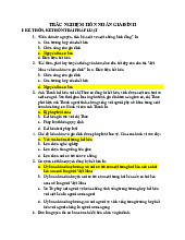 35 câu trắc nghiệm hôn nhân gia đình- Trường đại học Văn Lang