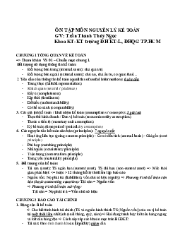 Đề cương ôn tập môn nguyên lý kế toán
