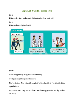 Giải Tiếng Anh lớp 4 Unit 1: Lesson Two | Family and Friends