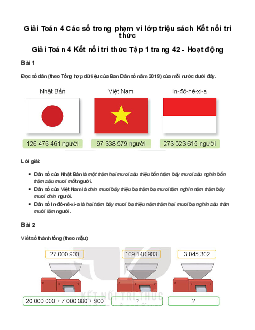 Giải Toán lớp 4 Bài 12: Các số trong phạm vi lớp triệu | kết nối tri thức