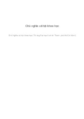 Tiểu luận môn Chủ nghĩa xã hội khoa học  - trường đại học kinh tế- tài chính thành phố Hồ chí minh.