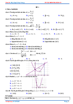 TOP14 đề trắc nghiệm – tự luận ôn tập kiểm tra 1 tiết Đại số 10 chương 2