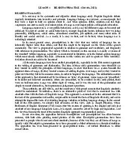 Lesson 4 reading practice for gifted students