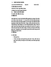 BỆNH ÁN NGOẠI THẦN KINH - Thoát Vị Đĩa Đệm L4/L5, L5/S1