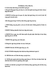 Đề cương môn Luật ngân hàng- Trường Đại học lao động -  xã hội.