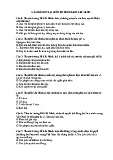 125 câu trắc nghiệm Tư tưởng Hồ Chí Minh-Trường đại học Văn Lang