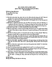 Đề cương ôn tập môn Quản trị nhân lực du lịch ( tiếp )