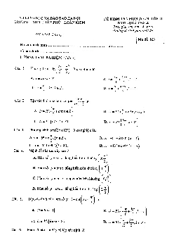 Đề kiểm tra môn Toán 11 năm 2019 – 2020 trường THPT Trần Phú – Hà Nội