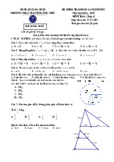 Đề cuối kì 1 Toán 8 năm 2024 – 2025 trường THCS Nguyễn Công Trứ – Hà Nội