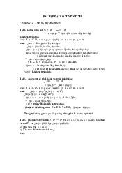 Bài tập đại số tuyến tính - Giải tích 1| Trường đại học Bách Khoa, Đại học Đà Nẵng