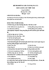Đề thi cuối kỳ học phần Đường lối cách mạng của Đảng Cộng Sản Việt Nam năm 2024 - 2025 | Đại học Luật Thành phố Hồ Chí Minh