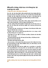 Mẫu giấy chứng nhận học sinh đang học tại trường mới nhất