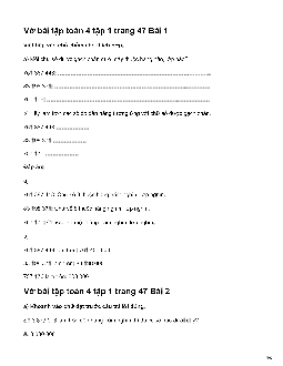 Vở bài tập Toán lớp 4 trang 47 Bài 13: Làm tròn số đến hàng trăm nghìn Kết nối tri thức