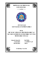 Thiết kế hệ thống nhận diện thương hiệu tập thể - nón lá Huế | Bài thảo luận quản trị thương hiệu