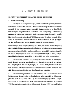 Bài tập lớn Tài Chính Doanh Nghiệp 1 | Học viện Ngân Hàng