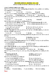 Đề Cương Ôn Tập HK1 Kinh Tế Và Pháp Luật 10 Kết Nối Tri Thức Cấu Trúc Mới