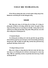 Báo cáo các phương thức đánh vào tâm lý người sử dụng mạng xã hội - Học Viện Kỹ Thuật Mật Mã
