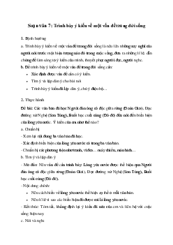 Trình bày ý kiến về một vấn đề trong đời sống | Soạn văn 7 Cánh diều