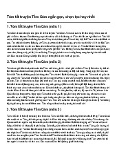 Tóm tắt truyện Tấm Cám ngắn gọn, chọn lọc hay nhất | Ngữ văn 10
