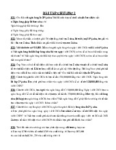 Bài tập chương 2 - Môn Thị trường và các định chế tài chính - Đại Học Kinh Tế - Đại học Đà Nẵng