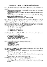 Trắc nghiệm ôn thi môn Tư tưởng Hồ Chính Minh | Trường Đại học Nguyễn Tất Thành