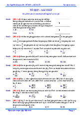 Bài tập VDC-Tổ hợp xác suất | Toán 11