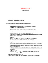 Đề cương môn đại số tuyến tính- Trường Đại học bách khoa - Đại học đà nẵng.