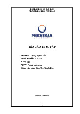 Bài báo cáo thực tập tốt nghiệp tại khách sạn Flamingo Cát Bà | Ngành Quản trị khách sạn | Trường Đại học Phenikaa