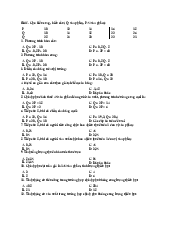 Bài tập tổng hợp môn xác suất thống kê| Đại học Kinh tế Quốc Dân
